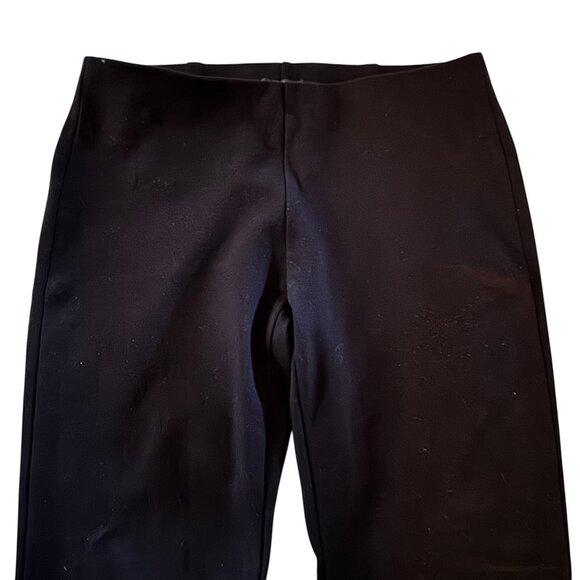 Eileen Fisher Washable Stretch Crepe Straight Leg Pants in Black -  Size 8 - Picture 9 of 11